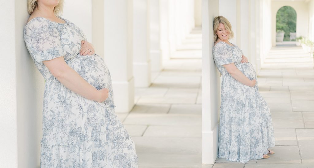 Newfields maternity session with indianapolis photographer 