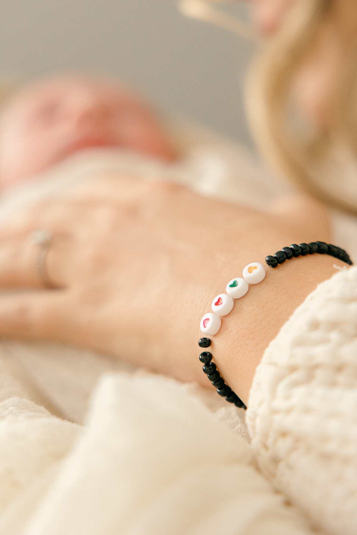 close up of memorial bracelet for lost babies, Indianapolis Photographer