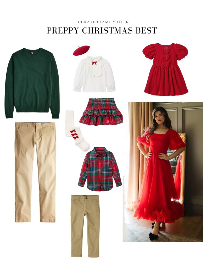 What to Wear for Christmas Family Photos, preppy Christmas best ideas